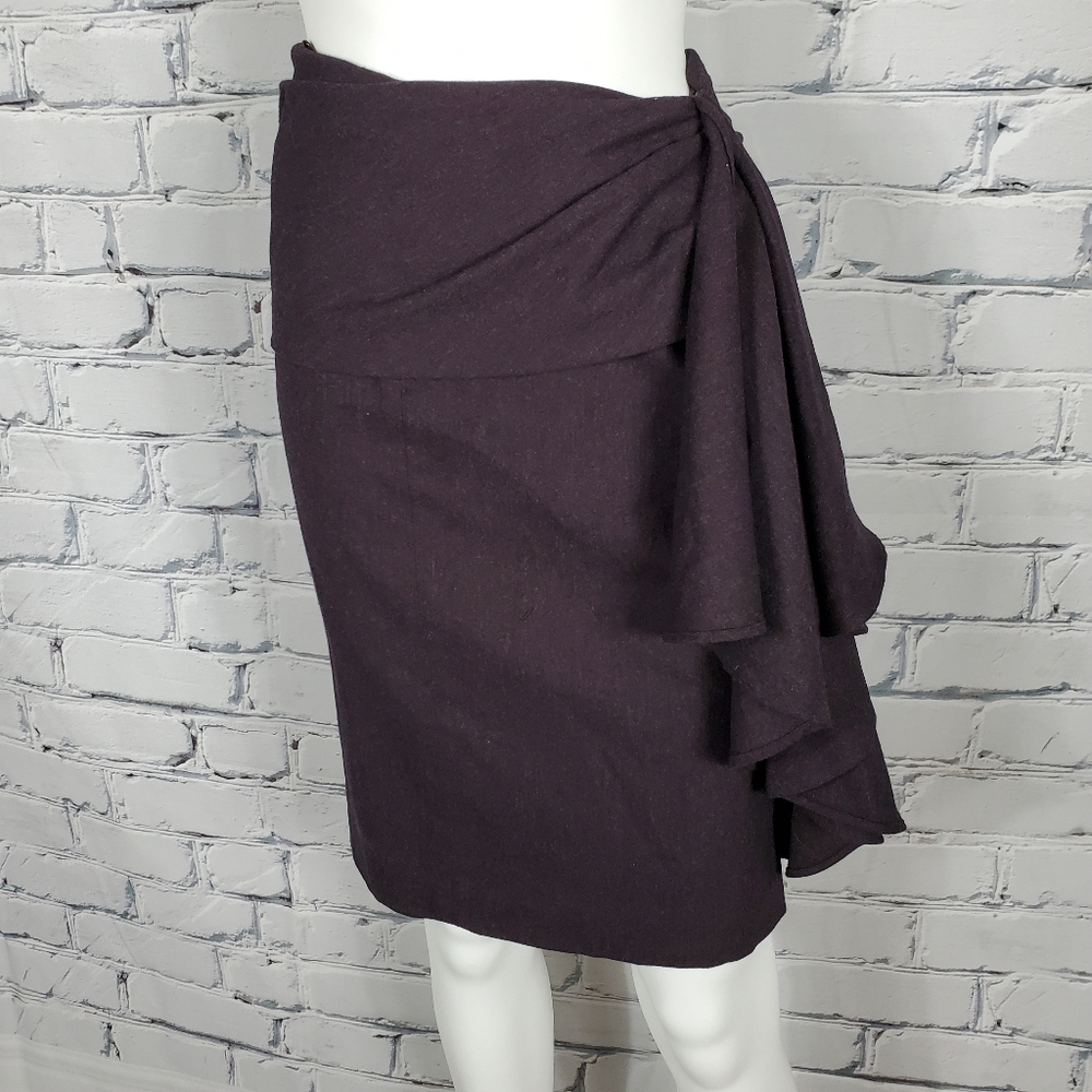 MaxMara Purple Draped Skirt